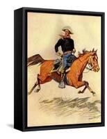 A Cavalry Officer, 1901-Frederic Sackrider Remington-Framed Stretched Canvas