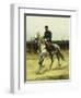 A Cavalry Officer Passing Troops, 1885-Jean-Baptiste Edouard Detaille-Framed Giclee Print