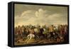 A Cavalry Skirmish in a Landscape-Palamedes Palamedesz-Framed Stretched Canvas