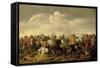 A Cavalry Skirmish in a Landscape-Palamedes Palamedesz-Framed Stretched Canvas