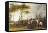 A Cavalry Skirmish-Peeter Snayers-Framed Stretched Canvas