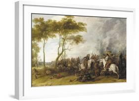 A Cavalry Skirmish-Peeter Snayers-Framed Giclee Print