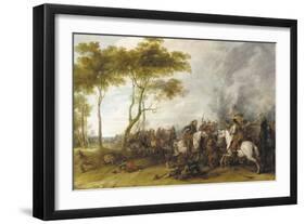 A Cavalry Skirmish-Peeter Snayers-Framed Giclee Print