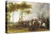 A Cavalry Skirmish-Peeter Snayers-Stretched Canvas
