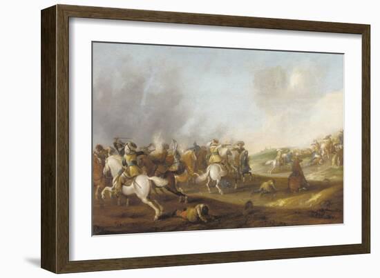 A Cavalry Skirmish-Palamedes Palamedesz-Framed Giclee Print