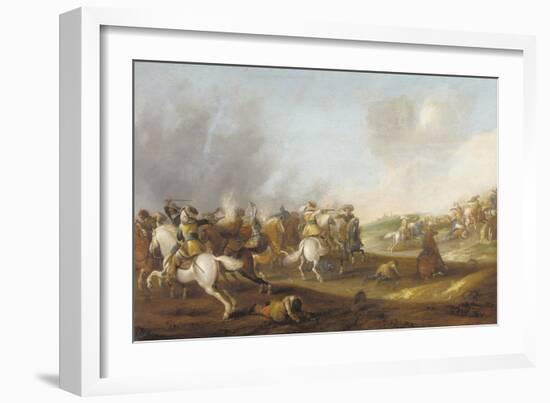 A Cavalry Skirmish-Palamedes Palamedesz-Framed Giclee Print