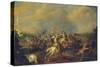 A Cavalry Skirmish-Palamedes Palamedesz-Stretched Canvas