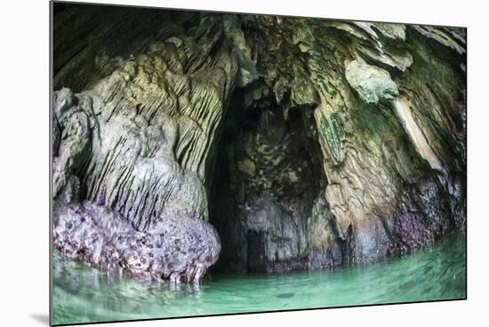 A Cave Has Formed Inside a Limestone Island in Raja Ampat-Stocktrek Images-Mounted Photographic Print