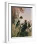 A Cavelier and his Lady on a Terrace, Genoa, 1826-Richard Parkes Bonington-Framed Giclee Print