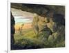 A Cavern near to St. Agnese without the Porta Pia (Oil on Paper)-Thomas Jones-Framed Giclee Print