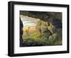 A Cavern near to St. Agnese without the Porta Pia (Oil on Paper)-Thomas Jones-Framed Giclee Print