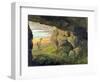 A Cavern near to St. Agnese without the Porta Pia (Oil on Paper)-Thomas Jones-Framed Giclee Print