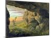 A Cavern near to St. Agnese without the Porta Pia (Oil on Paper)-Thomas Jones-Mounted Giclee Print