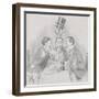 A Celebrated Luncheon a Trois (The Three Isaacs) 1900-Edward Tennyson Reed-Framed Giclee Print