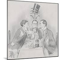 A Celebrated Luncheon a Trois (The Three Isaacs) 1900-Edward Tennyson Reed-Mounted Giclee Print