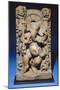A Central Indian Pale Sandstone Stele of Ganesha, 10th Century-null-Mounted Giclee Print