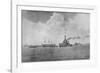 A Century Between: The Dreadnought Steaming Past the Victory, Illustration from 'The Graphic',…-English Photographer-Framed Photographic Print