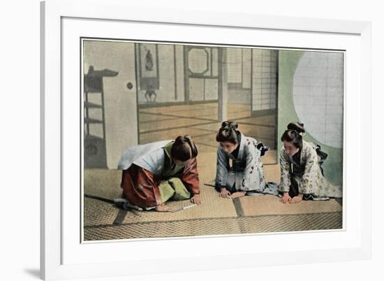 A Ceremony in Japan, C1890-Charles Gillot-Framed Giclee Print