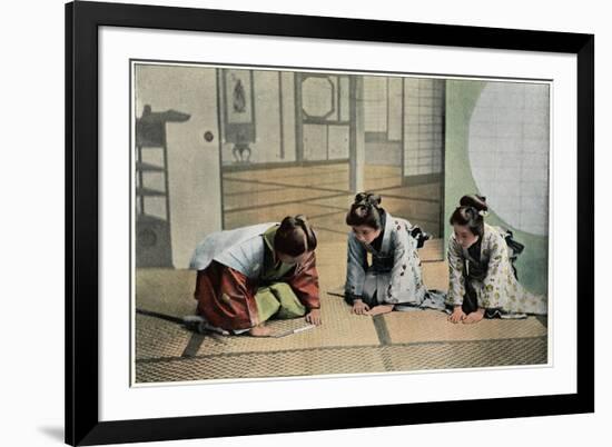 A Ceremony in Japan, C1890-Charles Gillot-Framed Giclee Print