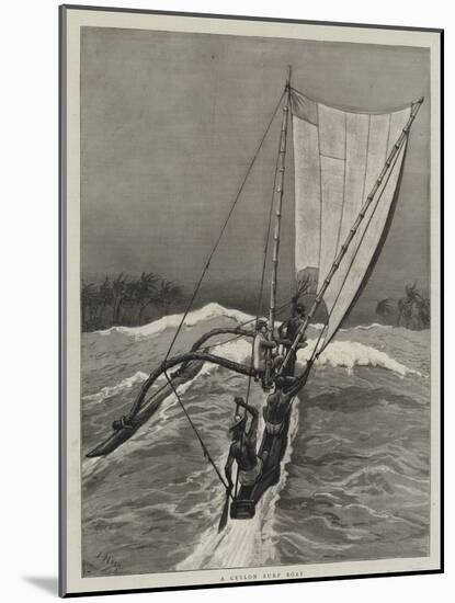 A Ceylon Surf Boat-Joseph Nash-Mounted Giclee Print