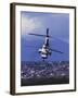 A CH-46 Sea Knight Helicopter in Flight-Stocktrek Images-Framed Photographic Print