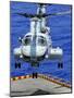 A CH-46E Sea Knight Helicopter Prepares To Land On the Flight Deck of USS Peleliu-Stocktrek Images-Mounted Photographic Print