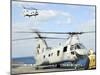 A CH-46E Sea Knight Helicopter Takes Off from the Flight Deck of USS Essex-Stocktrek Images-Mounted Photographic Print