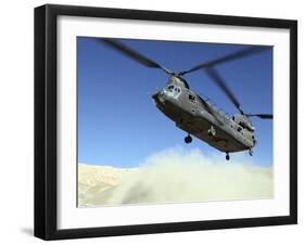 A CH-47 Chinook Prepares to Land-Stocktrek Images-Framed Photographic Print