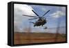 A Ch-53E Super Stallion Helicopter Lands at the Kahuku Training Area, Hawaii-null-Framed Stretched Canvas