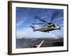 A CH-53E Super Stallion Prepares To Land On USNS Arctic-Stocktrek Images-Framed Photographic Print