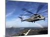 A CH-53E Super Stallion Prepares To Land On USNS Arctic-Stocktrek Images-Mounted Photographic Print