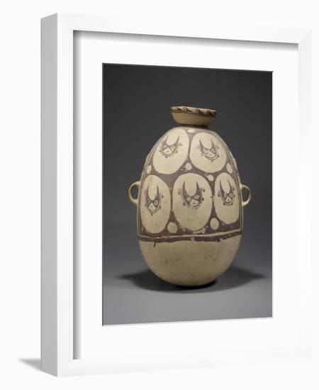 A Chancay Painted Vessel Circa A.D. 1100, 1400-null-Framed Giclee Print