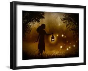 A Chance Encounter-Julie Fain-Framed Art Print