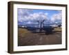 A Chance Vought F4U Corsair on the Ford Island Airfield, Oahu, Hawaii-null-Framed Photographic Print