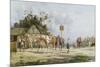 A Change of Horses: The Fresh Team-George Wright-Mounted Giclee Print