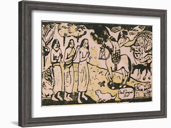 'A Change of Residence', c.1899, (1946)-Paul Gauguin-Framed Giclee Print