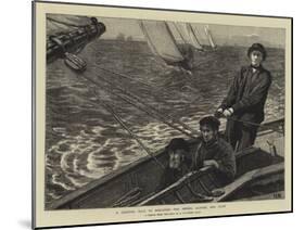 A Channel Race to Boulogne, the Owner, Skipper, and Pilot-null-Mounted Giclee Print