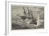 A Channel Tug Trying to Get a Rope on Board a Distressed Vessel in a Storm-null-Framed Giclee Print