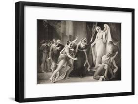 A Chapel in Paulina's House, Act V, Scene III, from 'The Winter's Tale', from the Boydell…-William Hamilton-Framed Giclee Print