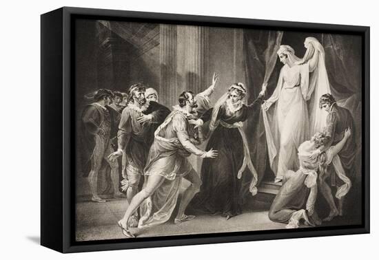 A Chapel in Paulina's House, Act V, Scene III, from 'The Winter's Tale', from the Boydell…-William Hamilton-Framed Stretched Canvas