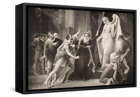 A Chapel in Paulina's House, Act V, Scene III, from 'The Winter's Tale', from the Boydell…-William Hamilton-Framed Stretched Canvas