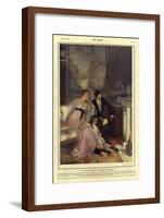 A Chapter from a Favourite Author-Rene Lelong-Framed Giclee Print