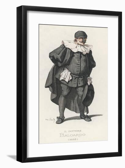 A Character from "Le Maistre d"Escole"-Maurice Sand-Framed Art Print