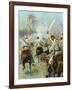 A Charge of Cuban Cavalry Armed with Machetes-Thure De Thulstrup-Framed Giclee Print