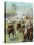 A Charge of Cuban Cavalry Armed with Machetes-Thure De Thulstrup-Stretched Canvas