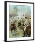 A Charge of Cuban Cavalry Armed with Machetes-Thure De Thulstrup-Framed Giclee Print