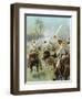 A Charge of Cuban Cavalry Armed with Machetes-Thure De Thulstrup-Framed Giclee Print