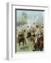 A Charge of Cuban Cavalry Armed with Machetes-Thure De Thulstrup-Framed Giclee Print