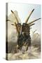 A Charging Styracosaurus-Stocktrek Images-Stretched Canvas