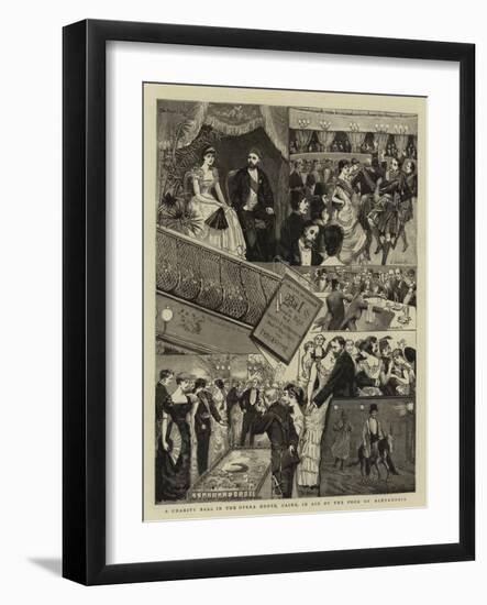 A Charity Ball in the Opera House, Cairo, in Aid of the Poor of Alexandria-null-Framed Giclee Print